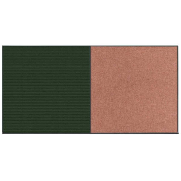 Enclosed Corkboard, 1 Door, 48"x36", 4" Fra, UV3409-SATIN-SURF